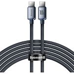 Кабель Baseus Crystal Shine Series USB-C to USB-C 100W 2m Black (CAJY000701)