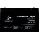 Аккумулятор LogicPower AGM 6V (6V/14Ah/84Wh) (4160)