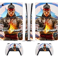 Наклейки для консоли DK Console Skin Sticker Mortal Kombat для PS5 Slim Digital Наклейки для консоли DK Console Skin Sticker Mortal Kombat для PS5 Slim Digital