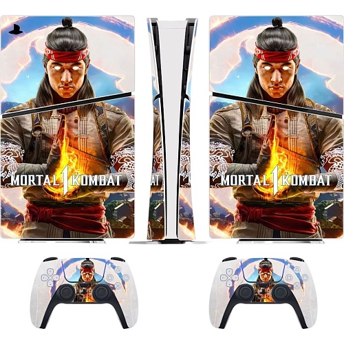 Наклейки для консоли DK Console Skin Sticker Mortal Kombat для PS5 Slim Digital