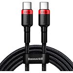 Кабель Baseus Cafule USB-C to USB-C 100W 2m Red/Black (CATKLF-AL91)