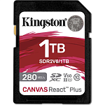 Карта пам'яті Kingston SDXC Canvas React Plus 1TB Class 10 UHS-II U3 V60 (SDR2V6/1TB)