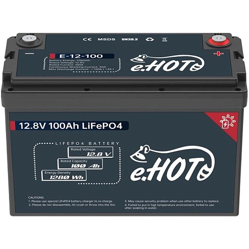 Аккумулятор Enot LiFePO4 12V (12.8V/100Ah/1280Wh) (NP100-12_LiFePO4)