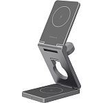 Бездротовий зарядний пристрій Proove Titan Volt 3in1 Gray (WSTV15000003)