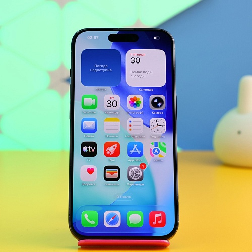 Смартфон Apple iPhone 15 Pro 128GB Blue Titanium (MTV03) Б/У