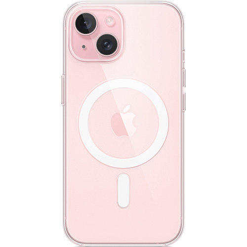 Чехол Clear Case with MagSafe для Apple iPhone 15 Transparent AA