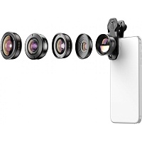 Набір об'єктивів для телефону Apexel 5 in 1 Phone Lens Kit (APL-HB5) - придбати в Дніпрі, Україні: ціна, характеристики | інтернет-магазин TOUCH