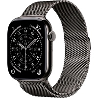 Смарт-годинник Apple Watch Series 11 GPS + Cellular 46mm Slate Titanium Case with Slate Milanese Loop M/L (MFD44) - придбати в Дніпрі, Україні: ціна, характеристики | інтернет-магазин TOUCH