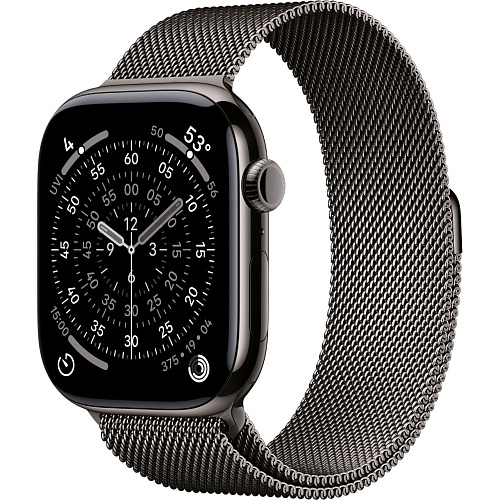 Смарт-годинник Apple Watch Series 11 GPS + Cellular 46mm Slate Titanium Case with Slate Milanese Loop M/L (MFD44) - придбати в Дніпрі, Україні: ціна, характеристики | інтернет-магазин TOUCH