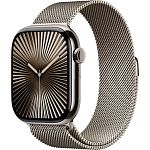 Смарт-часы Apple Watch Series 10 GPS + Cellular 46mm Natural Titanium Case with Natural Milanese Loop S/M (MC7Q4)