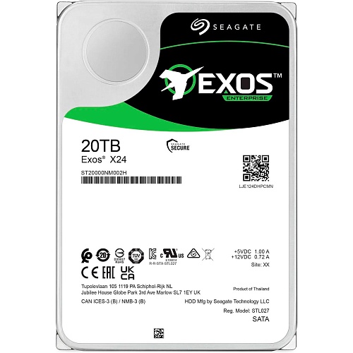Жесткий диск 3.5" Seagate Exos X24 SATA 20TB (ST20000NM002H)