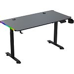 Комп'ютерний ігровий стіл GT Racer T-1231 (120x60x73-117) Black