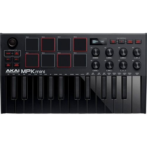 MIDI-клавиатура AKAI MPK MINI MK3 Black (SUP_MC2927)
