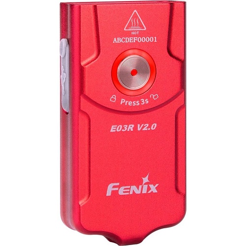 Фонарик Fenix E03R V2.0 Red (E03RV20RED) 