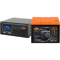 Источник бесперебойного питания (ИБП) LogicPower LPE-B-PSW-1000VA + АКБ LiFePO4 1280Wh Smart BT (37450)