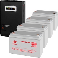 Источник бесперебойного питания (ИБП) LogicPower UPS LPY-W-PSW-3000VA + АКБ GL 4800Wh (19802)