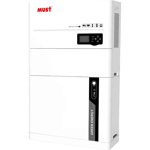 Гибридный солнечный инвертор Must HBP-5548ES 5550W + 2 х АКБ LiFePo4 (51.2V/100Ah/5120Wh) Гибридный солнечный инвертор Must HBP-5548ES 5550W + 2 х АКБ LiFePo4 (51.2V/100Ah/5120Wh)