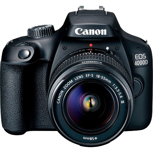 Дзеркальний фотоапарат Canon EOS 4000D Kit 18-55mm DC III (3011C004) Black - придбати в Дніпрі, Україні: ціна, характеристики | інтернет-магазин TOUCH