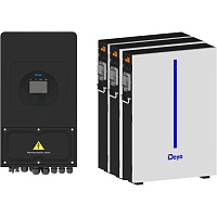 Система зберігання енергії Deye SUN-5K-SG03 Black 5kW + 3 АКБ RW-M6.1-B 18.4kWh (51.2V/120Ah/6144Wh) - придбати в Дніпрі, Україні: ціна, характеристики | інтернет-магазин TOUCH