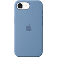 Чехол Silicone Case with MagSafe для Apple iPhone 16e Winter Blue AAA