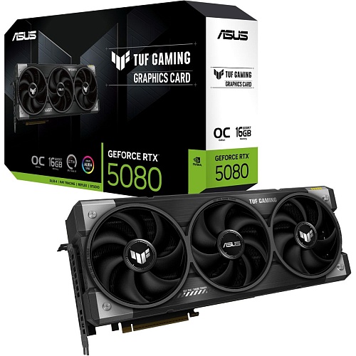 Відеокарта Asus TUF Gaming GeForce RTX 5080 OC 16GB (TUF-RTX5080-O16G-GAMING) UA - придбати в Дніпрі, Україні: ціна, характеристики | інтернет-магазин TOUCH