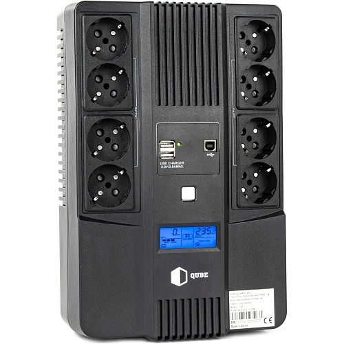 Джерело безперебійного живлення (ДБЖ) QUBE AIO 1050VA (QBAIO1050) - придбати в Дніпрі, Україні: ціна, характеристики | інтернет-магазин TOUCH