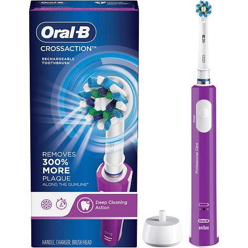 Електрична зубна щітка Oral-B Pro 600 Cross Action D16.513 Purple - придбати в Дніпрі, Україні: ціна, характеристики | інтернет-магазин TOUCH