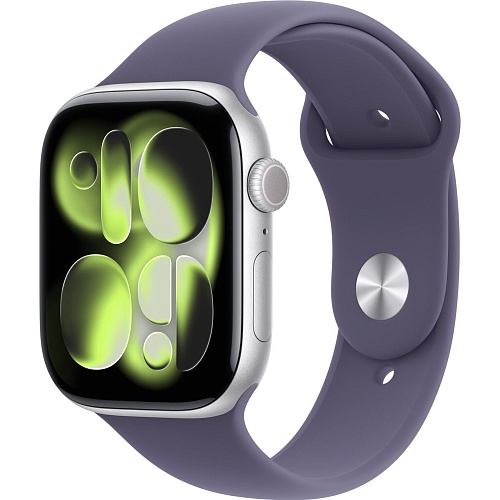 Смарт-часы Apple Watch Series 11 GPS 42mm Silver Aluminum Case with Purple Fog Sport Band M/L (MEU74)