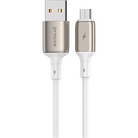 Кабель Proove Flex Metal USB-A to Micro-USB 2.4A 1m White (CCFM20001302)