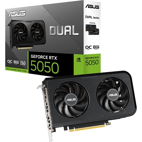 Відеокарта Asus Dual GeForce RTX 5050 8GB OC Edition (DUAL-RTX5050-O8G) UA - придбати в Дніпрі, Україні: ціна, характеристики | інтернет-магазин TOUCH