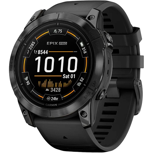 Смарт-годинник Garmin Epix Pro (Gen 2) Standard Edition 51mm Slate Grey with Black Band (010-02804-20) - придбати в Дніпрі, Україні: ціна, характеристики | інтернет-магазин TOUCH