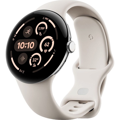 Смарт-годинник Google Pixel Watch 3 45mm Polished Silver/Porcelain Band - придбати в Дніпрі, Україні: ціна, характеристики | інтернет-магазин TOUCH