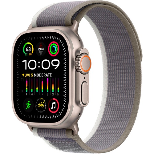 Смарт-годинник Apple Watch Ultra 2 Titanium Case with Green/Gray Trail Loop M/L (MRF43) - придбати в Дніпрі, Україні: ціна, характеристики | інтернет-магазин TOUCH