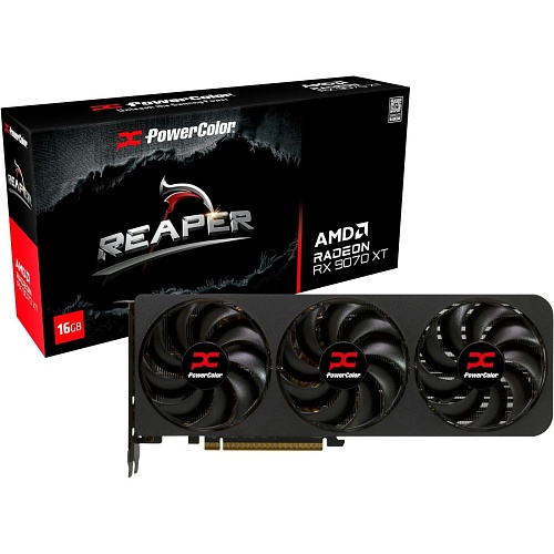 Відеокарта PowerColor Reaper AMD Radeon RX 9070 XT 16GB GDDR6 (RX9070XT 16G-A) EU - придбати в Дніпрі, Україні: ціна, характеристики | інтернет-магазин TOUCH