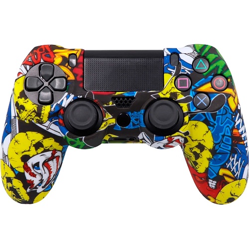 Чехол на геймпад Silicone Case для Sony DualShock 4 Graffiti D