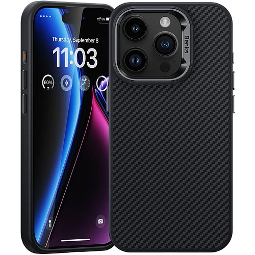 Чохол Benks MagClap ArmorPro Kevlar Case 600D MagSafe для Apple iPhone 15 Pro Black - придбати в Дніпрі, Україні: ціна, характеристики | інтернет-магазин TOUCH
