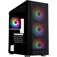 Корпус 1stPlayer FD5-M-BK-4F1 Black