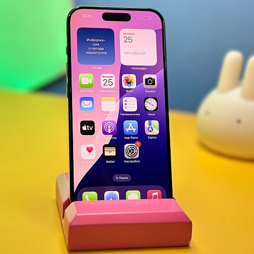 Смартфон Apple iPhone 15 Pro 128GB Black Titanium (0858) Б/У