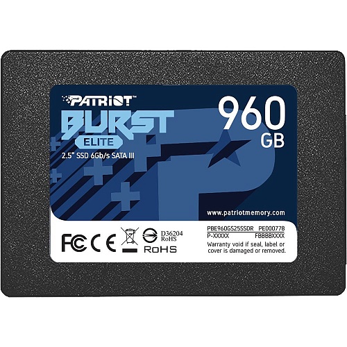 SSD накопитель Patriot Burst Elite 960GB (PBE960GS25SSDR)