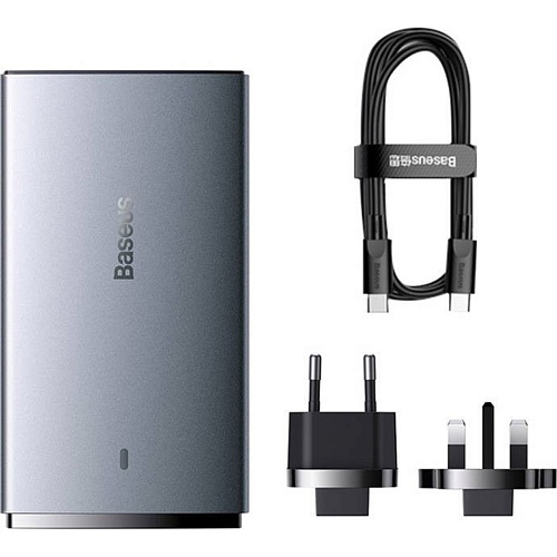 Мережевий зарядний пристрій Baseus GaN5 Pro Ultra-Slim 65W + Cable (CCGP150113) - придбати в Дніпрі, Україні: ціна, характеристики | інтернет-магазин TOUCH