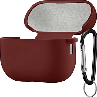 Чехол Silicone Case + Carbine для Apple AirPods Pro 2 Marsala