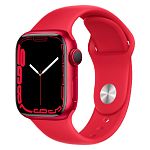 Смарт-часы Apple Watch Series 7 GPS 45mm Red Aluminum Case with Red Sport Band (MKN93)