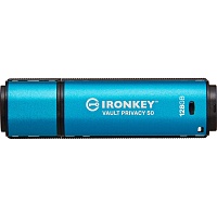 USB флеш-накопичувач Kingston IronKey Vault Privacy 50 128GB USB-A 3.2 Gen 1 Blue (IKVP50/128GB) - придбати в Дніпрі, Україні: ціна, характеристики | інтернет-магазин TOUCH