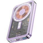 Внешний аккумулятор Hoco Q14 Ice Crystal MagSafe 5000mAh 20W Purple (796707)