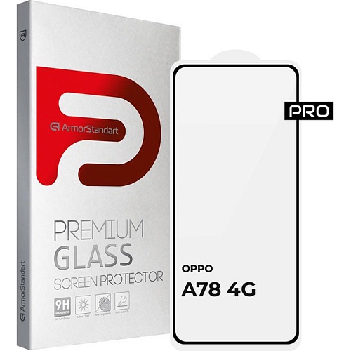Захисне скло ArmorStandart Glass Pro для Oppo A78 4G Black (ARM69577) - придбати в Дніпрі, Україні: ціна, характеристики | інтернет-магазин TOUCH