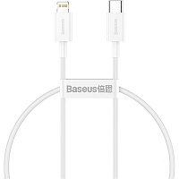 Кабель Baseus Superior Series USB-C to Lightning 20W 0.25m White (CATLYS-02)