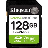 Карта пам'яті Kingston SDXC Canvas Select Plus 128GB Class 10 UHS-I V10 A1 (SDS3/128GB) - придбати в Дніпрі, Україні: ціна, характеристики | інтернет-магазин TOUCH Карта пам'яті Kingston SDXC Canvas Select Plus 128GB Class 10 UHS-I V10 A1 (SDS3/128GB) - придбати в Дніпрі, Україні: ціна, характеристики | інтернет-магазин TOUCH