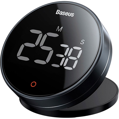 Електронний таймер Baseus Heyo Rotation Countdown Timer Pro Dark Gray (FMDS000013) - придбати в Дніпрі, Україні: ціна, характеристики | інтернет-магазин TOUCH