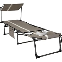 Шезлонг раскладной KingCamp Magnolia B10 Plus Grey/White