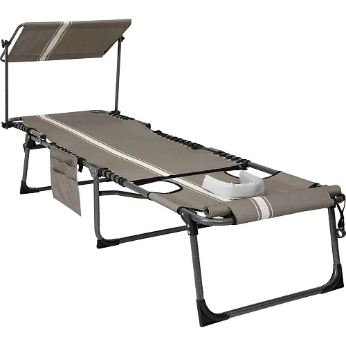 Шезлонг раскладной KingCamp Magnolia B10 Plus Grey/White
